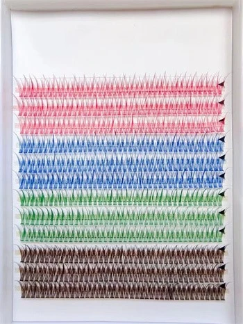 colored individual cluster lash colored individual cluster lash
